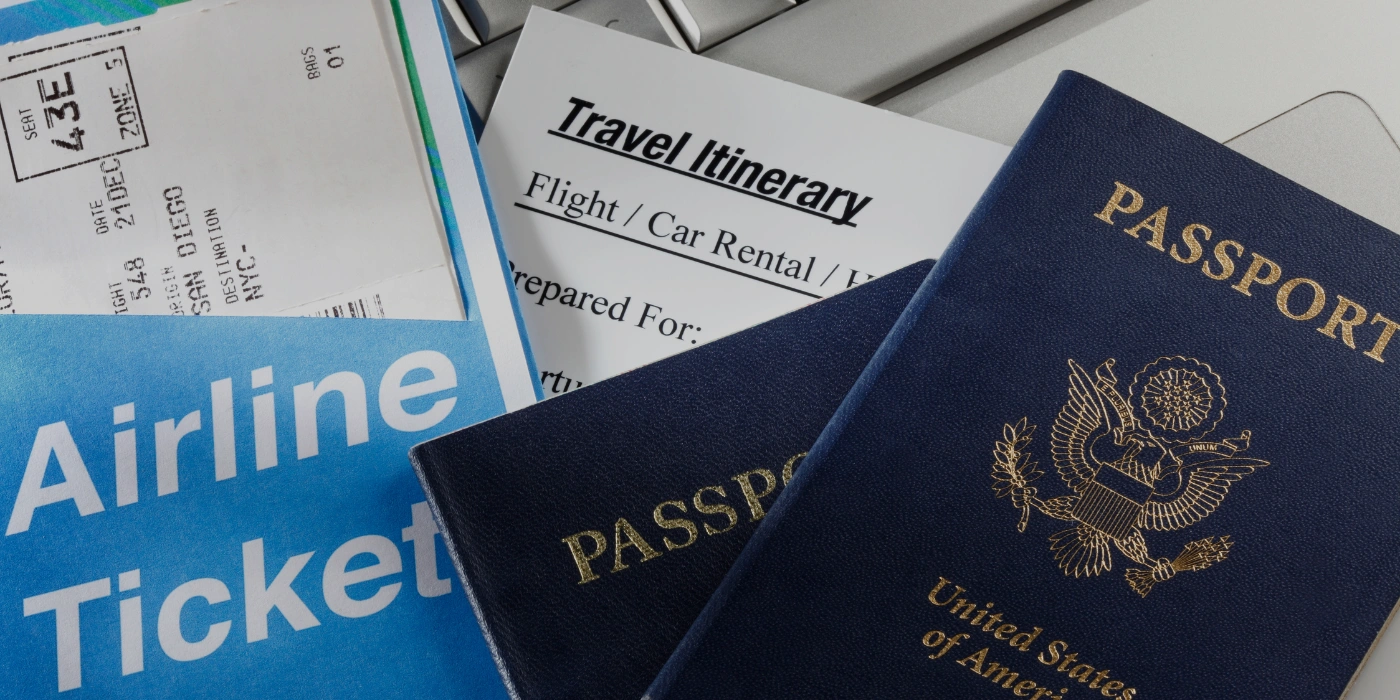 travel documents on display for our 3D2N kundasang itinerary