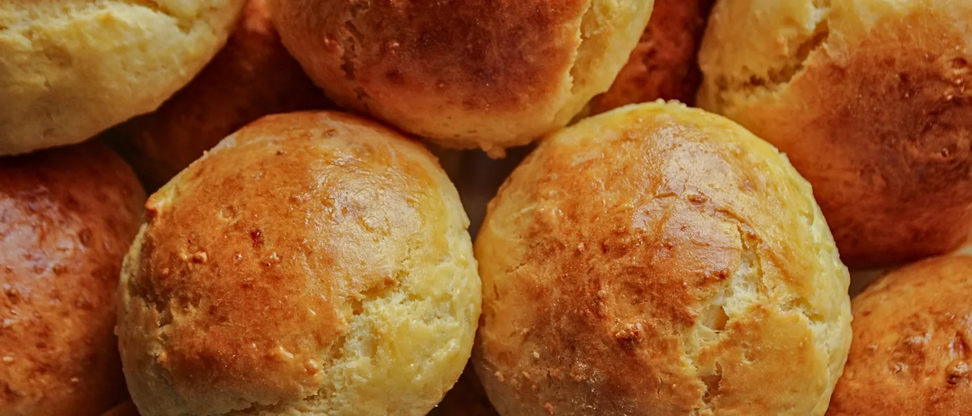 Local bread bites and buns sold at Kundasang market, freshly baked and ready to eat