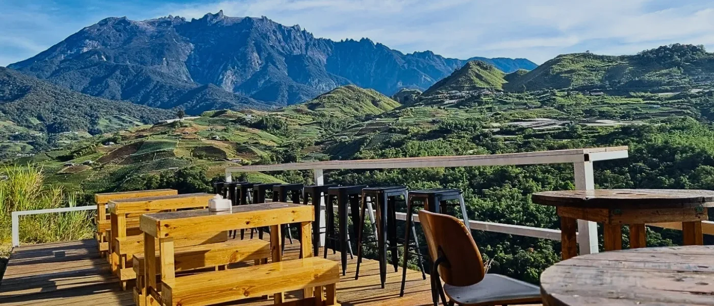 Outdoor dining area at Anooh Coffee