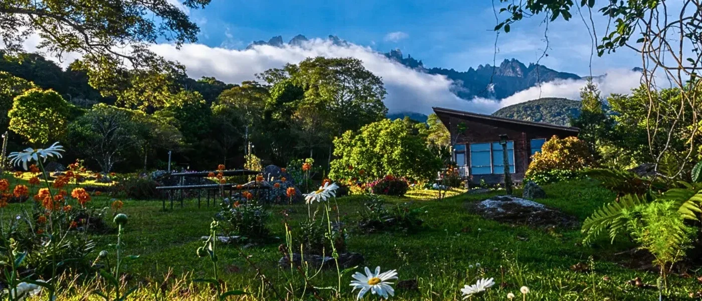 pring Garden Kundasang with Mount Kinabalu View Colorful flowers at Spring Garden Kundasang with Mount Kinabalu in the background