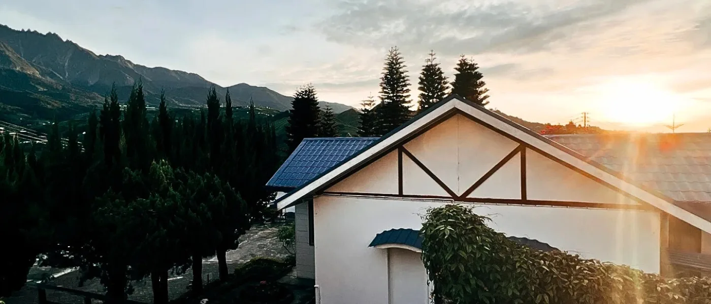 Sunrise view from Kinabalu Pine Resort in Kundasang